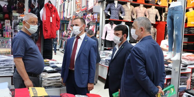 Karaaslan'dan  esnaflara ziyaret