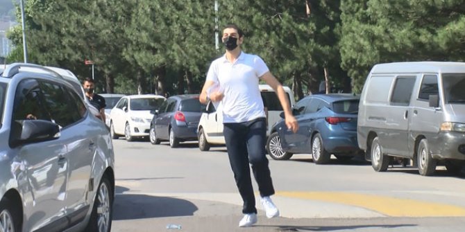 Koşarak geldi, saniyelerle sınavı kaçırdı
