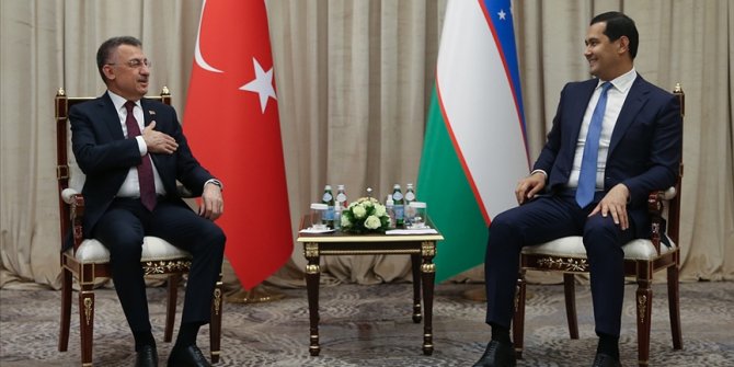 Cumhurbaşkanı Yardımcısı Oktay, Özbekistan Başbakan Yardımcısı Umurzakov ile görüştü