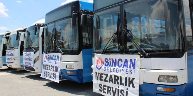 Sincan'da Ücretsiz Mezarlık Servisleri Yeniden Hizmete Başlıyor