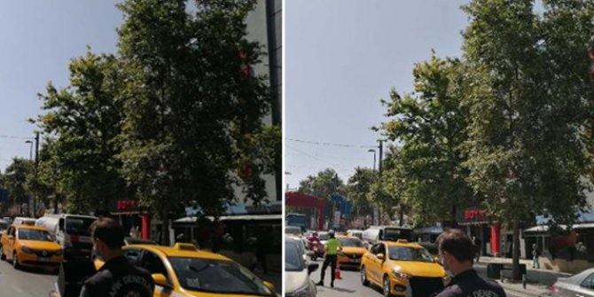 Bağdat Caddesi'nde drone destekli trafik denetimi