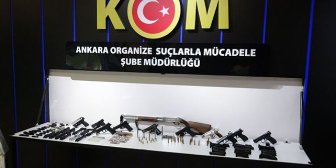 Ankara'da yasa dışı silah ticareti operasyonu: 15 gözaltı