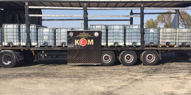 Mersin'de 24 bin litre gümrük kaçağı motorin ele geçirildi 