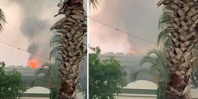 Manavgat'ta 5 yıldızlı otelde yangın