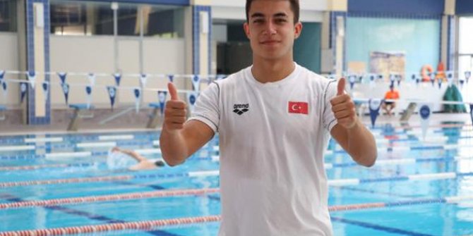 Ağabeyine özenerek başladığı yüzmede olimpiyat kotası aldı