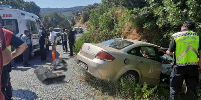 Düğün yolunda kaza: 2 ölü, 2 yaralı