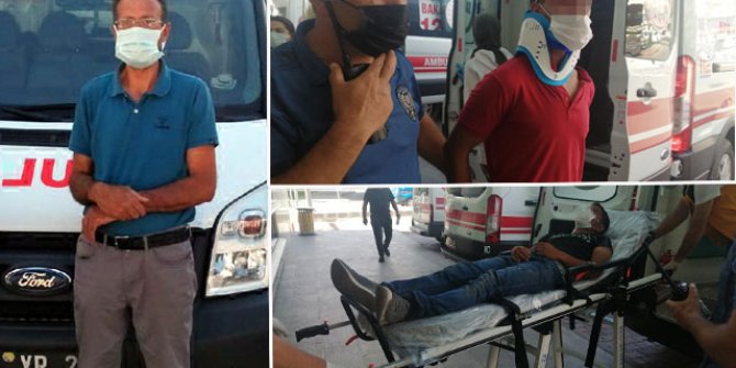 İnşaat bekçisi, hırsızlık yapmaya çalışan 2 kişiyi hastanelik etti
