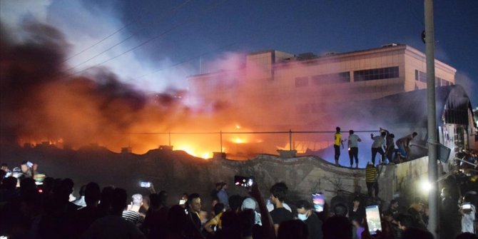 Irak'taki Kovid-19 hastanesinde çıkan yangında ölü sayısı 64'e yükseldi
