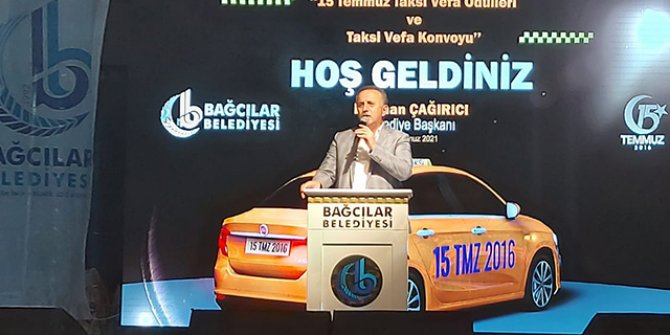 Taksiciler 15 Temmuz şehitleri anısına kontak çevirdi