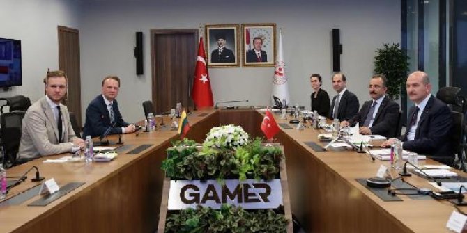 İçişleri Bakanı Soylu, Litvanya Dışişleri Bakanı Landsbergis ile bir araya geldi
