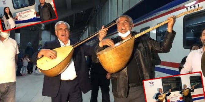 Doğu Ekspresi'ne Kars'ta sazlı sözlü karşılama
