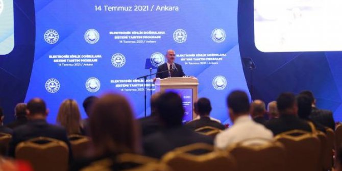 Bakan Soylu Elektronik Kimlik Doğrulama Sistemi'ni tanıttı