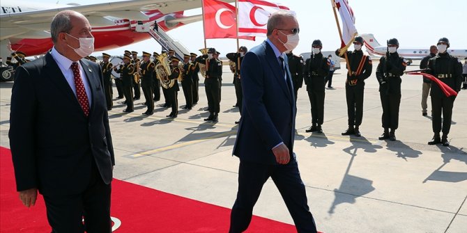 Cumhurbaşkanı Erdoğan KKTC'de