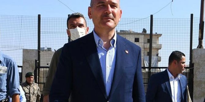 Bakan Soylu, Afrin'de ziyaretlerde bulundu
