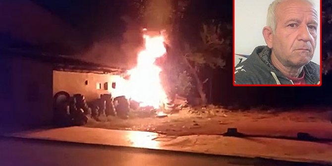 Kalp krizinden öldü, 8 gün sonra da iş yeri yandı
