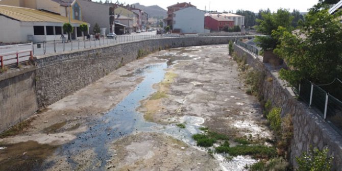 Kızılırmak'ı besleyen Tecer Irmağı kurudu