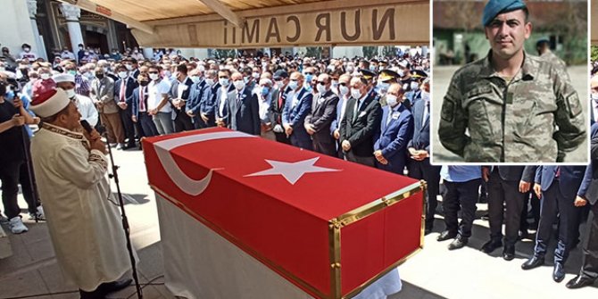 Şehit Uzman Çavuş Çelebi, son yolculuğuna uğurlandı