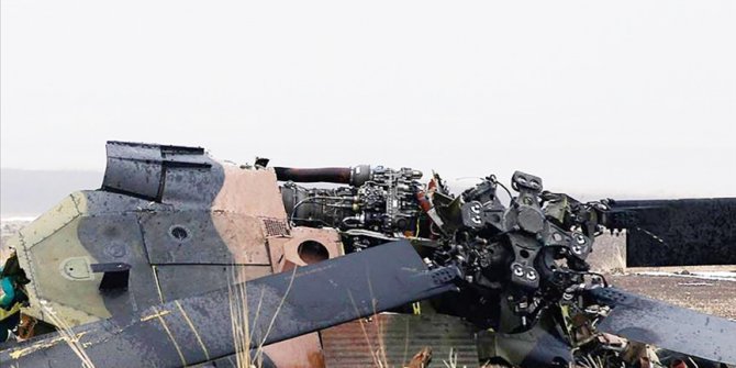 Irak'ta askeri helikopter düştü: 5 ölü