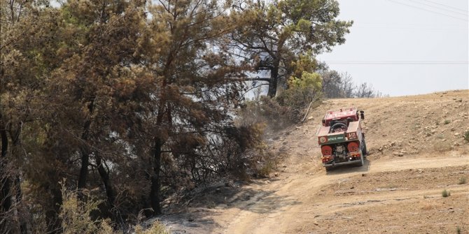 Manavgat'ta rüzgarın etkisiyle çalışmalar güçlükle ilerliyor