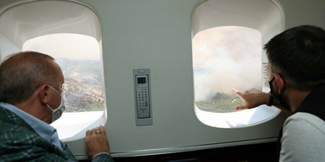 Erdoğan felaket bölgesinde: Havadan incelemelerde bulundu son gelişmeler hakkında bilgi aldı