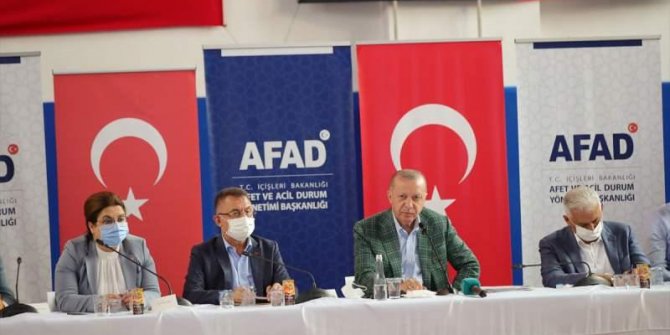 Erdoğan afetzedelere yapılacak yardımları açıklayıp sert konuştu: Yakalarına yapışacağız!