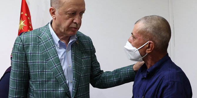 Cumhurbaşkanı Erdoğan'dan Şahin Akdemir'in ailesine taziye ziyareti