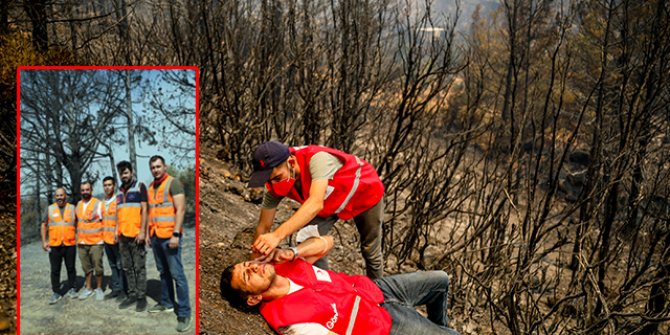 Orman yangınında gönüllülerin 'asılsız ihbar' mesaisi