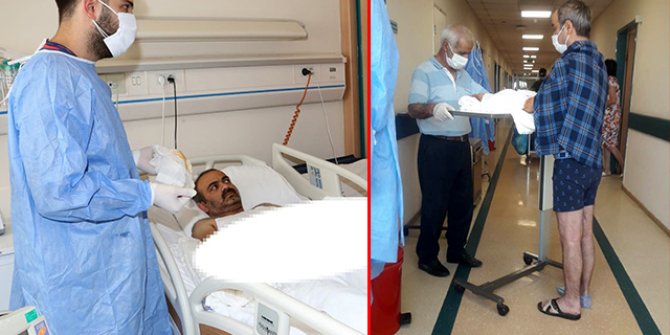 Kol naklinden 35 gün sonra ayağa kalkıp, yürüyüş yaptı