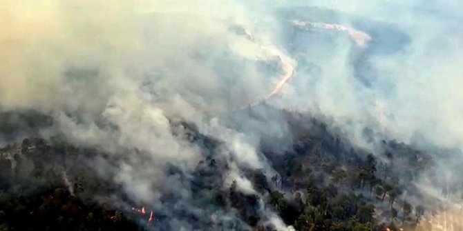 Muğla Kavaklıdere'deki yangında 3'üncü gün
