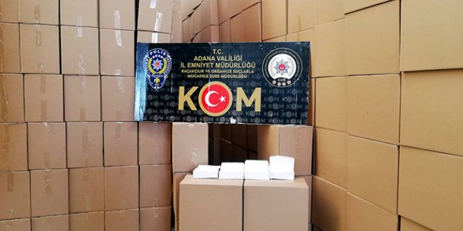 Adana’da ele geçirilen rekor makarona 1 tutuklama