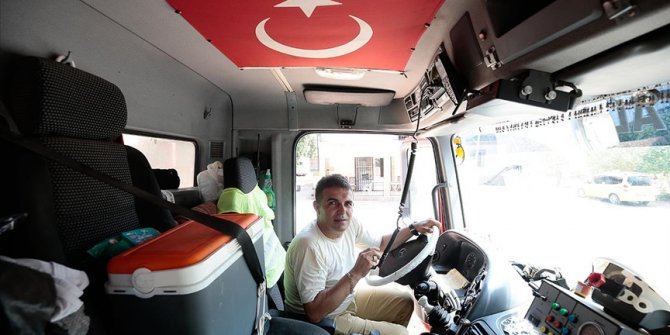 Antalya'da alevlerin arasındayken yaptığı telsiz anonsuyla duygulandıran orman işçisi konuştu
