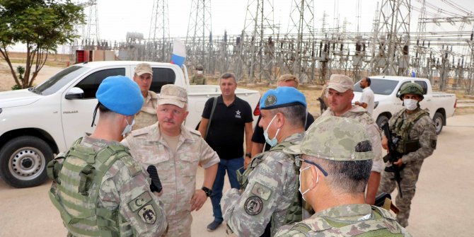 Türk ve Rus askerlerinden Resulayn'da ortak inceleme