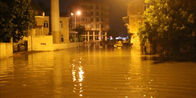 Samsun'da sağanak etkili oldu
