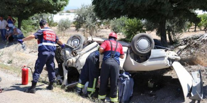 Beton mikserinin çarptığı otomobilin sürücüsü emekli öğretmen öldü