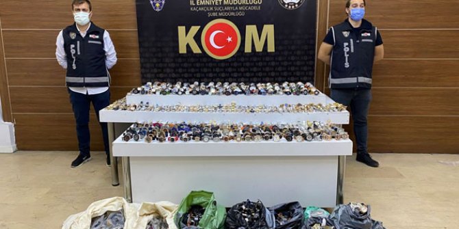 İstanbul'da 6 buçuk milyon lira değerinde kaçak eşya ele geçirildi