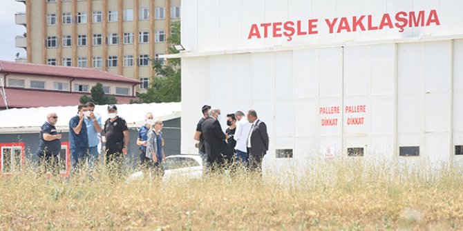 Ambulans helikopter pisti yakınında lastik yakan 2 şüpheli aranıyor