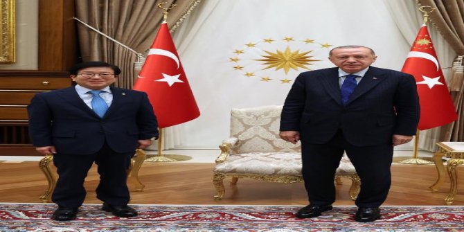 Cumhurbaşkanı Erdoğan, Güney Kore Meclis Başkanı Byeong-Seug'u kabul etti