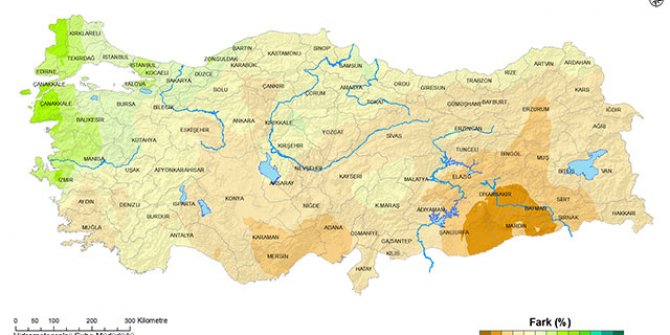 Yağışlarda son 60 yılın en düşük seviyesi