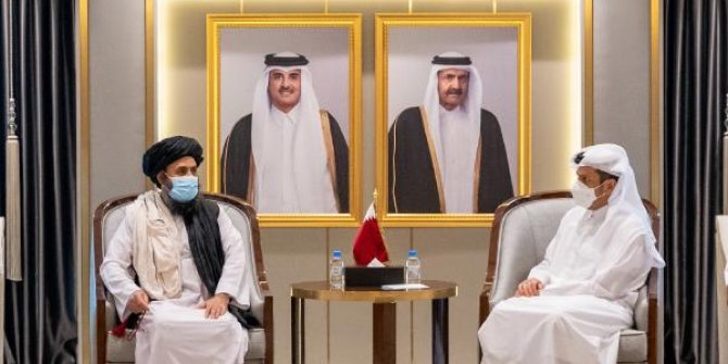 Katar Dışişleri Bakanı Al Thani, Taliban lideri Baradar ile görüştü