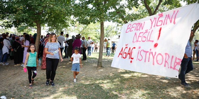 Eyüpsultan'da park eylemi