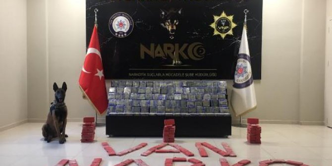 Van'da bir araçta 91 kilo eroin ele geçirildi