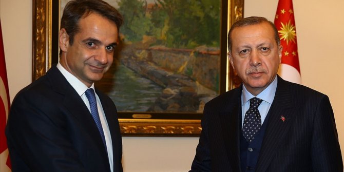 Cumhurbaşkanı Erdoğan, Yunanistan Başbakanı Miçotakis ile telefonda görüştü
