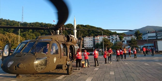 Türk Kızılay sel bölgelerinde iyileştirme çalışmalarına destek oluyor