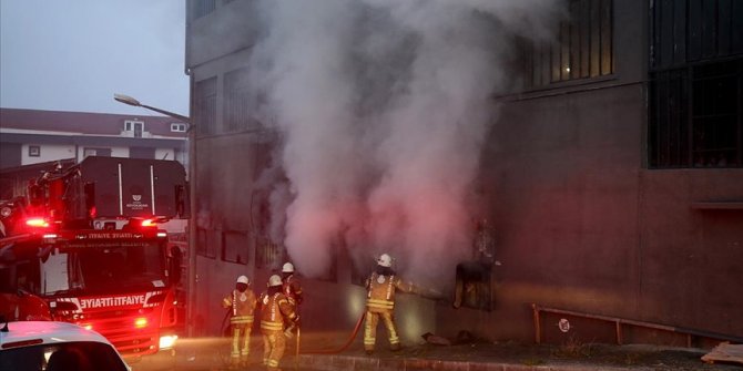 İstanbul'da ambalaj atölyesinde yangın