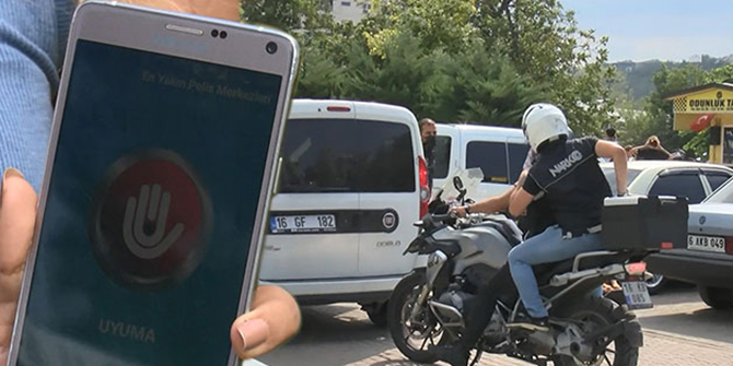 DHA muhabirleri UYUMA ihbarı yaptı, polis 7 dakikada geldi