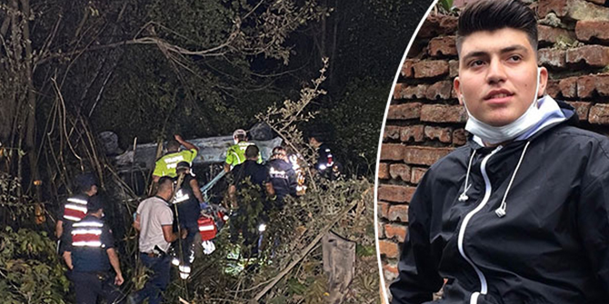Bartın'da kaza yapan otomobil yandı: 1 ölü, 2 yaralı