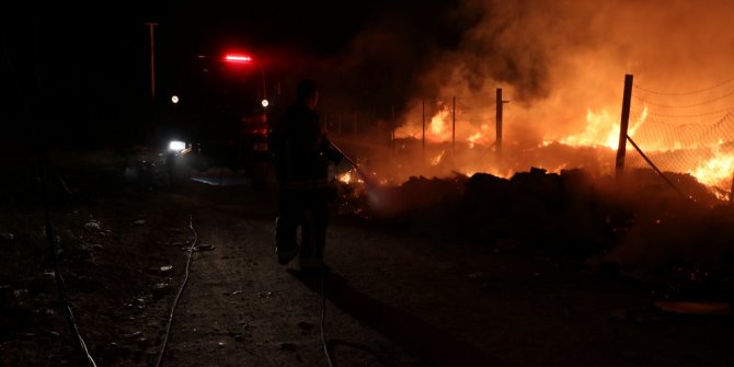 Yalova'da çöplük yangını