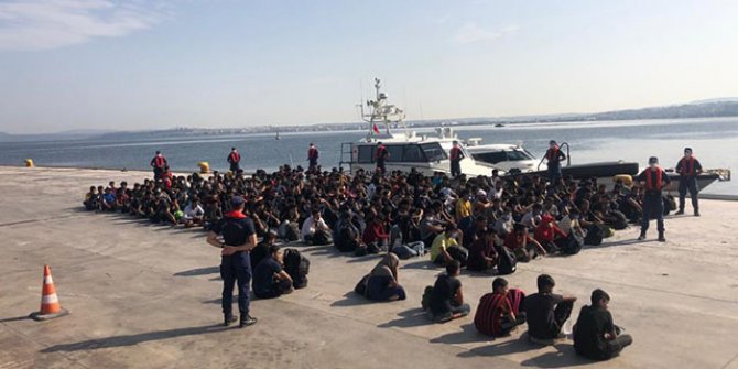Çanakkale Boğazı'nda 204 kaçak göçmen yakalandı