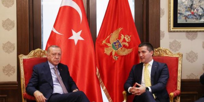 Cumhurbaşkanı Erdoğan, Karadağ Parlamento Başkanı Becic’i kabul etti