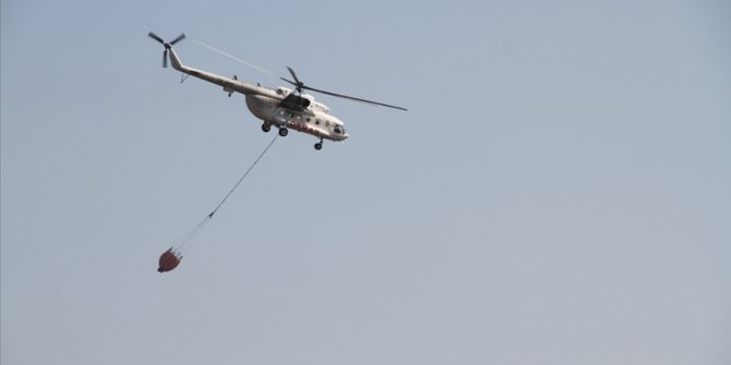Tunceli'deki orman yangına 2 helikopter ve 1 uçakla müdahale ediliyor